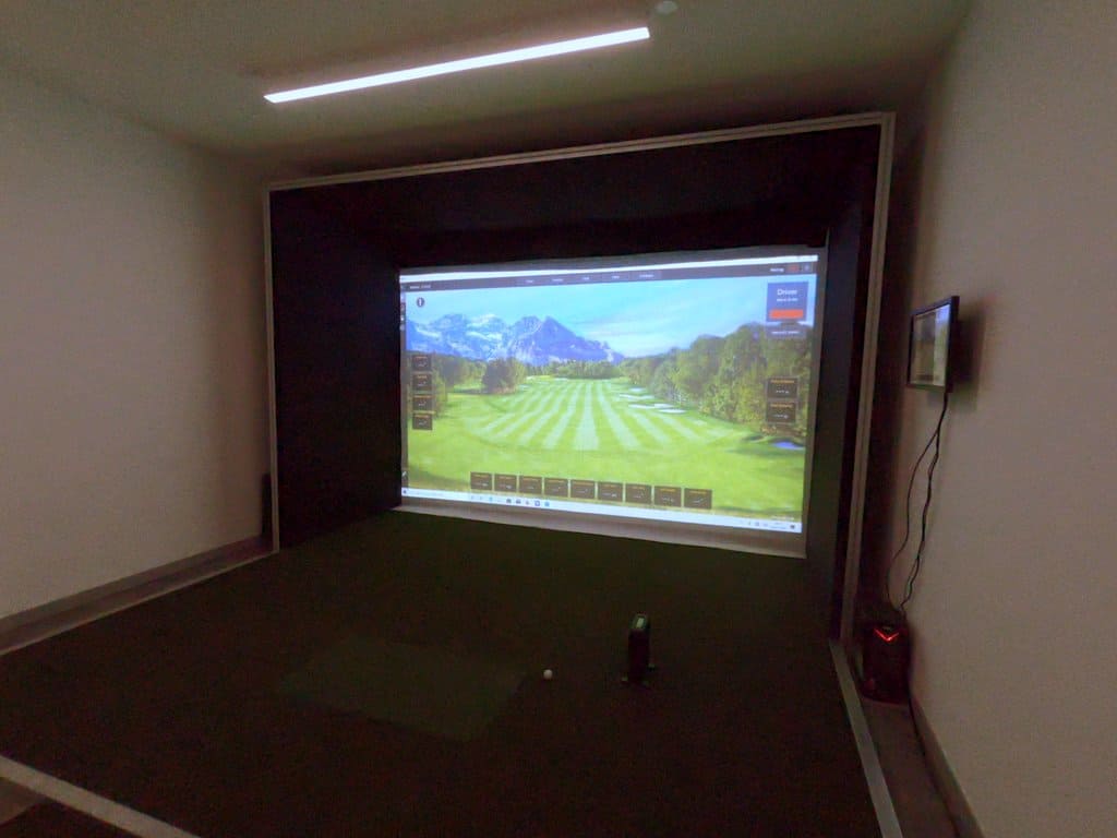 Installation simulateur golf